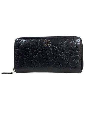 Chanel Camellia Wallet Leather